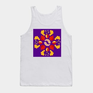 Rosh Hashanah Roundel in Purple Tank Top